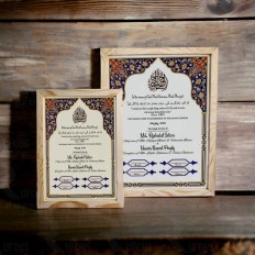 Geometric Elegance Edition in Large Nikah Nama