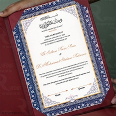 Illuminated through the Ayat Folder Nikah Nama