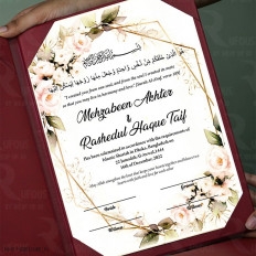 Roses and Vines Edition Folder Nikah Nama