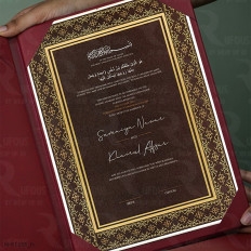 For the Love of Layla and Majnu: Royal Ruby Covenant Folder Nikah Nama