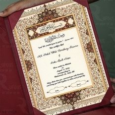 Quran Illuminations Souvenir in Folder Nikah Nama