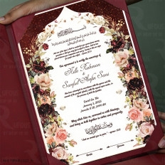 Maroon Mimbar Edition in Folder Nikah Nama