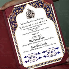 Geometric Elegance Edition in Folder Nikah Nama