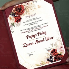 Roses and Vines Edition Folder Nikah Nama