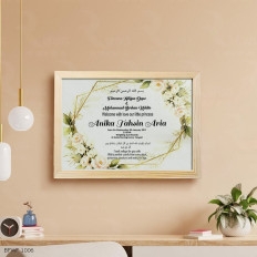 Beautiful Floral and Geometric Baby Frame