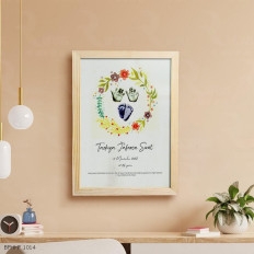 Blooms of Joy Baby Footprint Frame