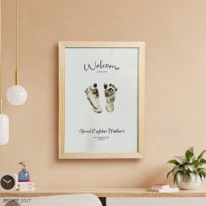 Newborns First Steps with a Baby Footprint Frame