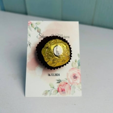 Personalized Favor Cards with Poly Bags (Without Chocolate) - 100 MOQ