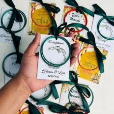 Product Description: Personalized Wedding Bangle Favors (Set of 25)