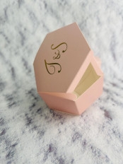 Elegant Hexagonal Favor Boxes with Foil Name Personalization (MOQ 100)